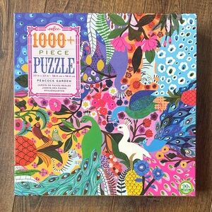 eeboo Jigasaw Puzzle - Peacock Garden - 1000-Pieces